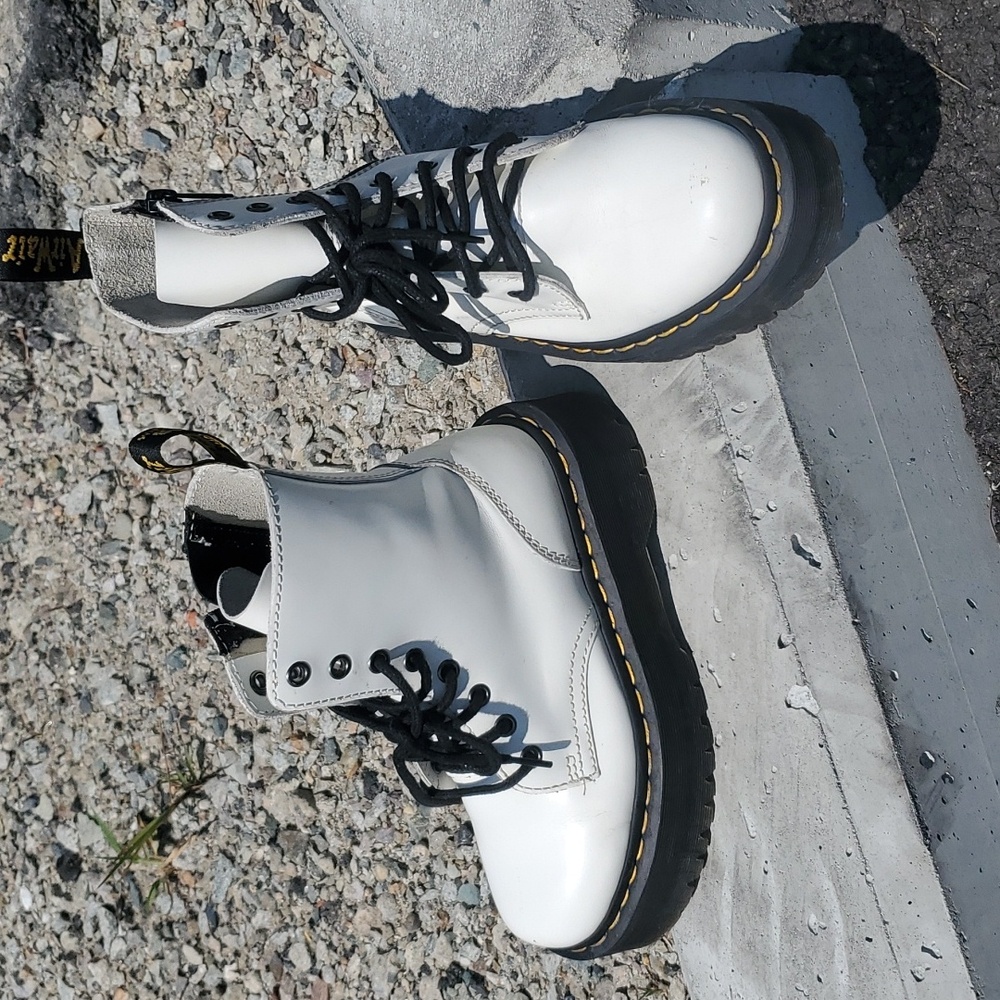 Dr. Martens Jadon Boots in White Size 5